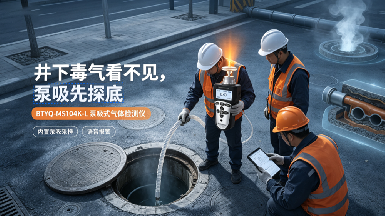 井下作业别硬扛毒气！这款泵吸式单一气体检测仪带语音报警，IP68防水无惧化粪池污水