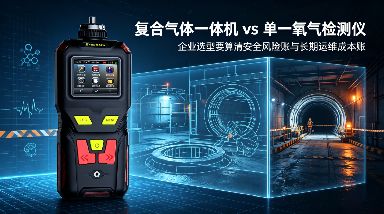 复合气体一体机vs单一氧气检测仪，企业该算清两笔账