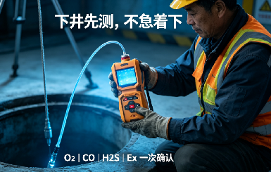 钻罐下井前先掏它！老安全员揣了6年的“保命神器”，便携式四合一气体检测仪