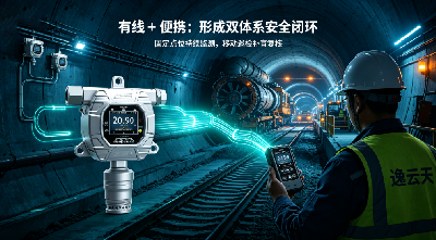 隧道长距离掘进，有线与便携氧监测组合方案怎么搭配